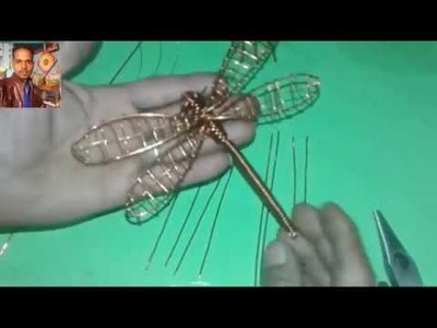 How to make a dragonfly with wire by chef PawanKumar