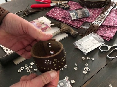 How to make a leather cuff
