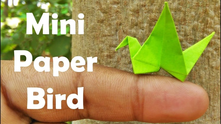 How to Make a Mini Origami Bird - Easy ORIGAMI