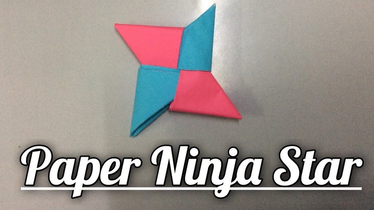 How to make a paper ninja star EASY FOR KIDS