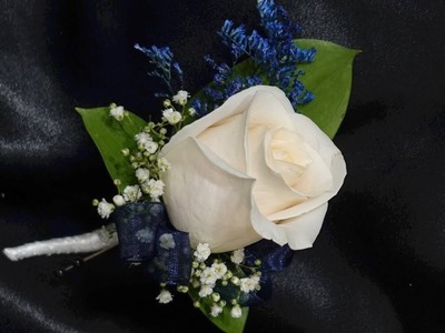 How to make a single rose boutonniere