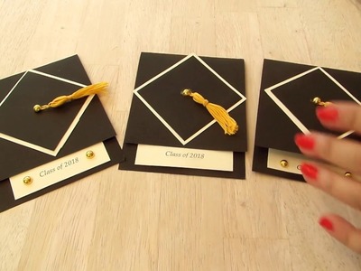 How to make a super easy graduation card, invitation and tassel