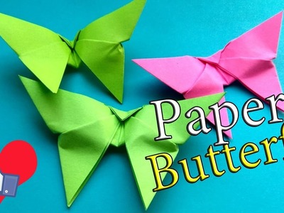 How To Make An Origami Butterfly Easy. Paper Butterfly for 3 Minutes Step By Step Tutorial