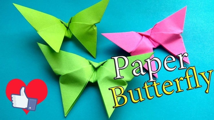 How To Make An Origami Butterfly Easy. Paper Butterfly for 3 Minutes Step By Step Tutorial