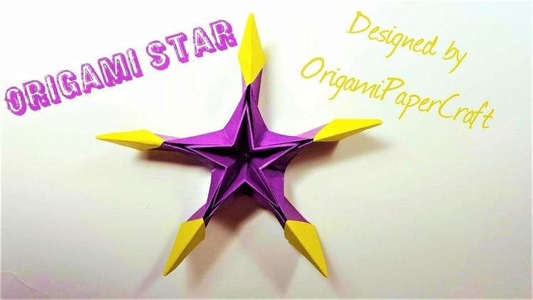 How To Make An Origami Star  ( Decoration origami ) By OrigamiPaperCraft