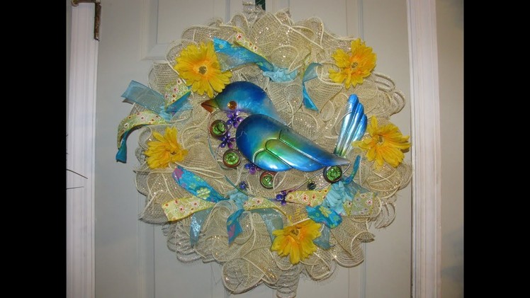 How To Make Carmen's Curly Q Style Bluebird Wreath