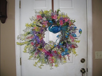 How To Make Carmen's Floral Peacock Grapevine Wreath