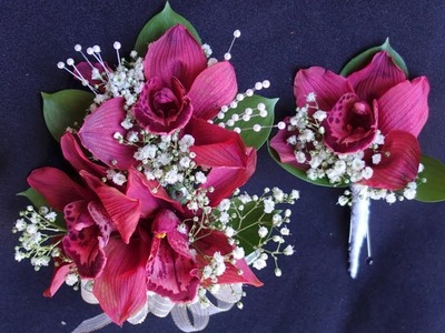 How to make corsage and boutonniere with orchids