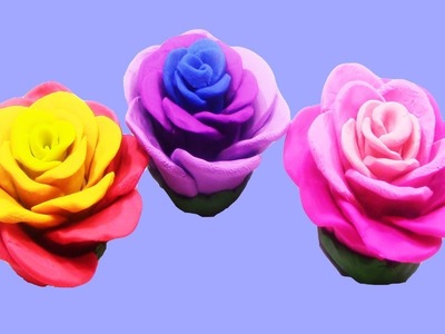 How to Make CupCake Flowers with PlayDoh - DIY PlayDoh Flowers CupCakes Learning videos for Kids