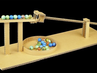 How to make Marble Balance Game from cardboard