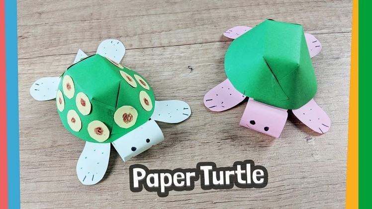 How to make paper turtle with kids