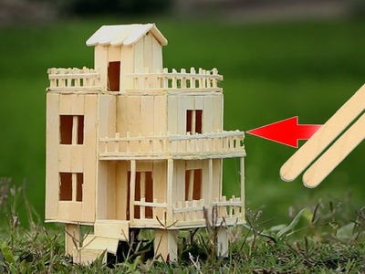 How to Make Popsicle Stick House - Duplex House