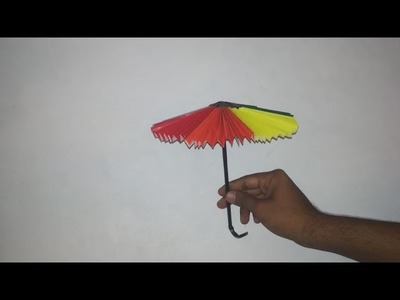 How to make umbrella with color paper