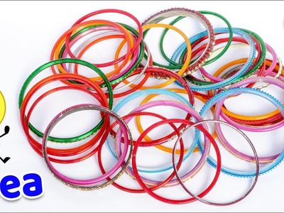 How to reuse old bangles at home | Best out of waste | Artkala 484