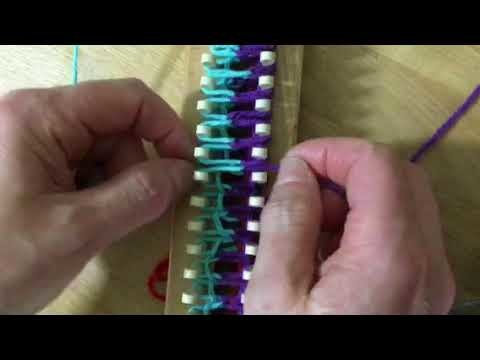 How to wrap a knitting loom for double knit