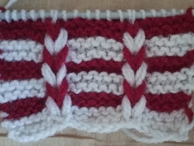 Latest Two colour knitting pattern||Easy||