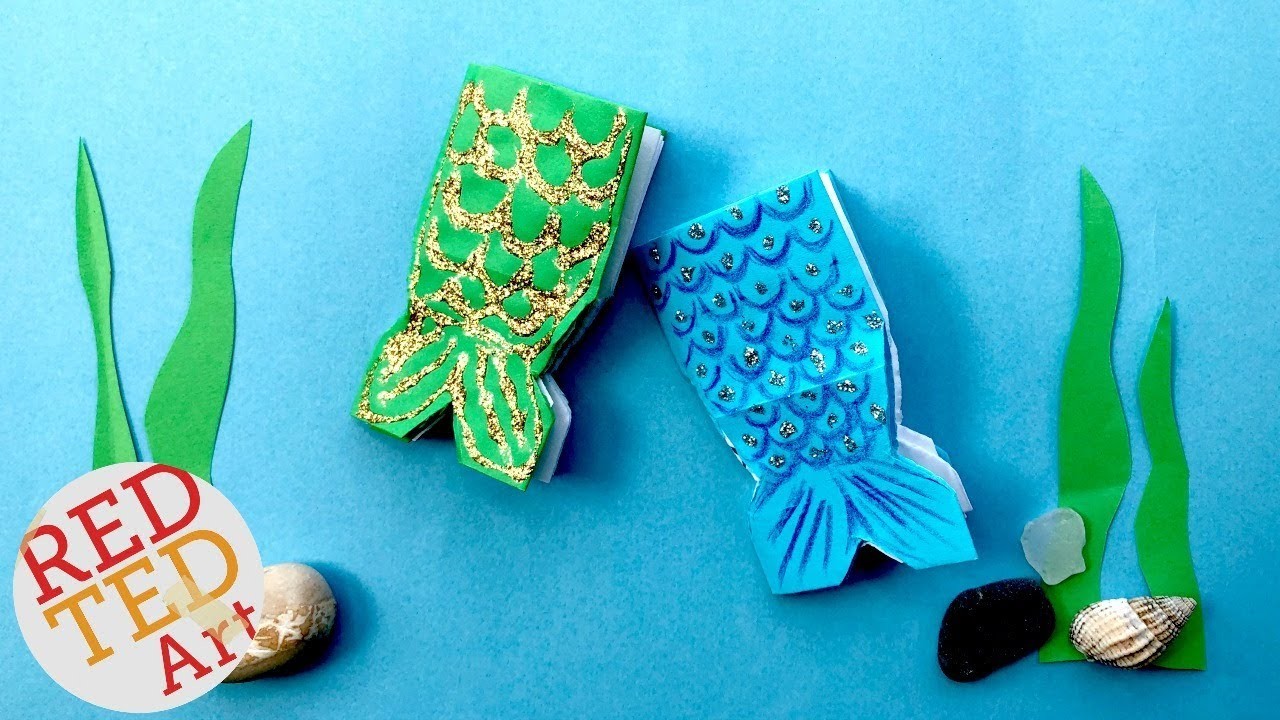 Mini Mermaid Notebook DIY - DIY School Supplies - How to make a Mini Notebook Mermaid DIY