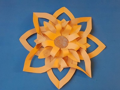 Paper Flower Step By Step - How To Make Simple & Easy Giant Paper Flowers (Tutorial)