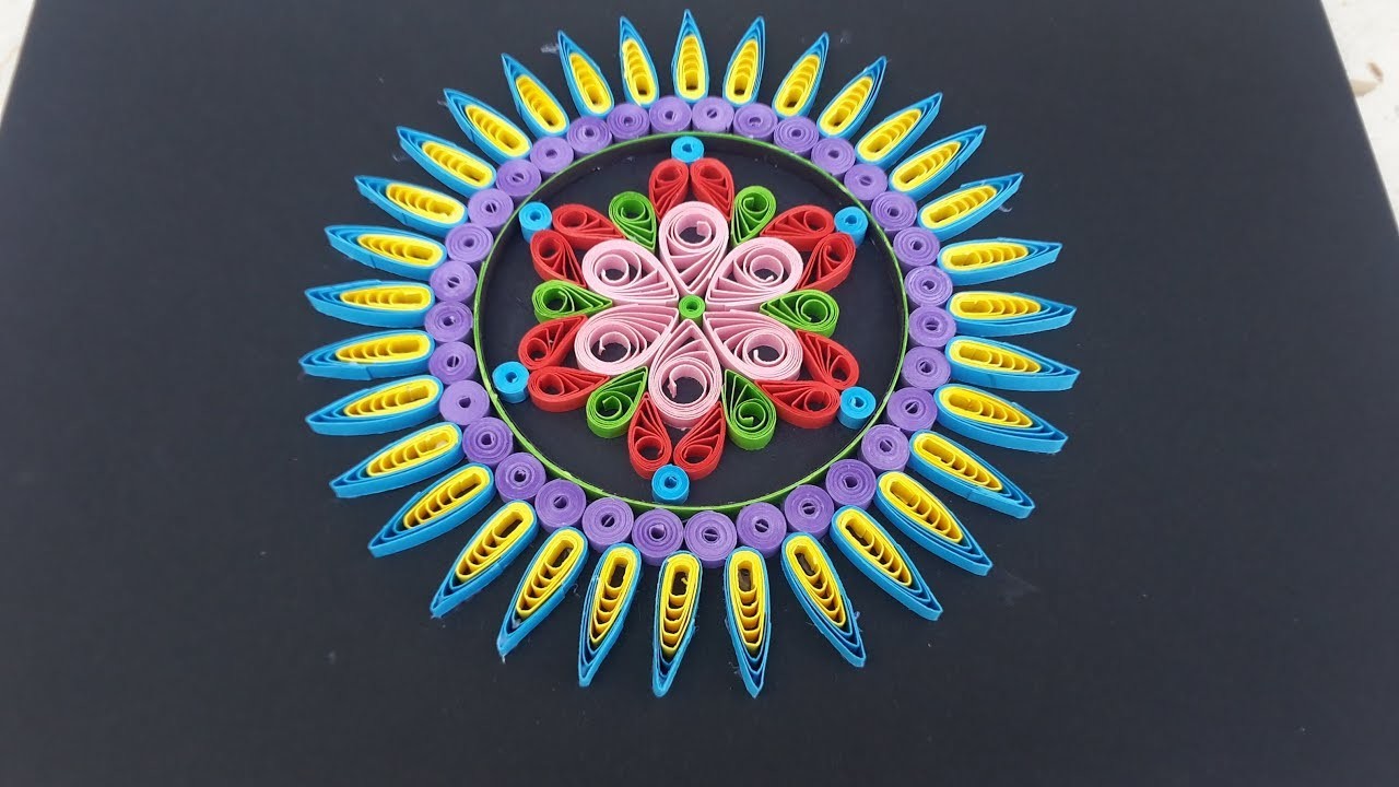 Paper Quilling | How to make beautiful Mandala designs by using Quilling Artwork #art 66 by art life