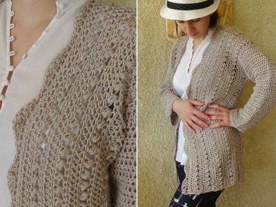 Sahara Crochet Cardigan ! Elegant easy crochet pattern!
