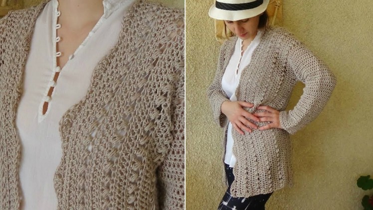 Sahara Crochet Cardigan ! Elegant easy crochet pattern!