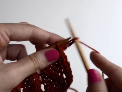 WE ARE KNITTERS - How to knit overlapping waves stitch