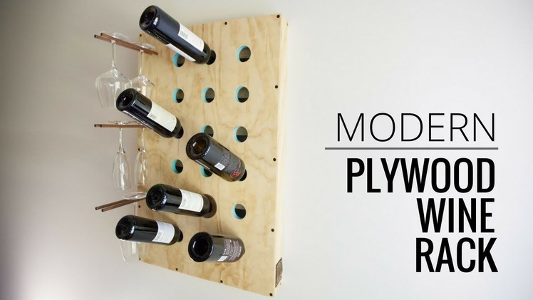 Wood Wine Rack from Single Sheet of Plywood. HOW TO MAKE