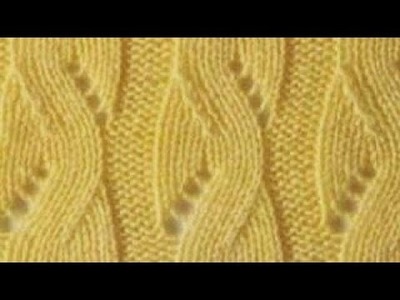 Zigzag lace knitting design hindi (English subtitles). sweater design. design no 80