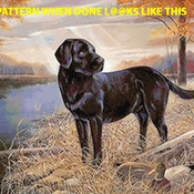Black Lab SunRise Cross Stitch Pattern***L@@K***Buyers Can Download Your Pattern As Soon As They Complete The Purchase