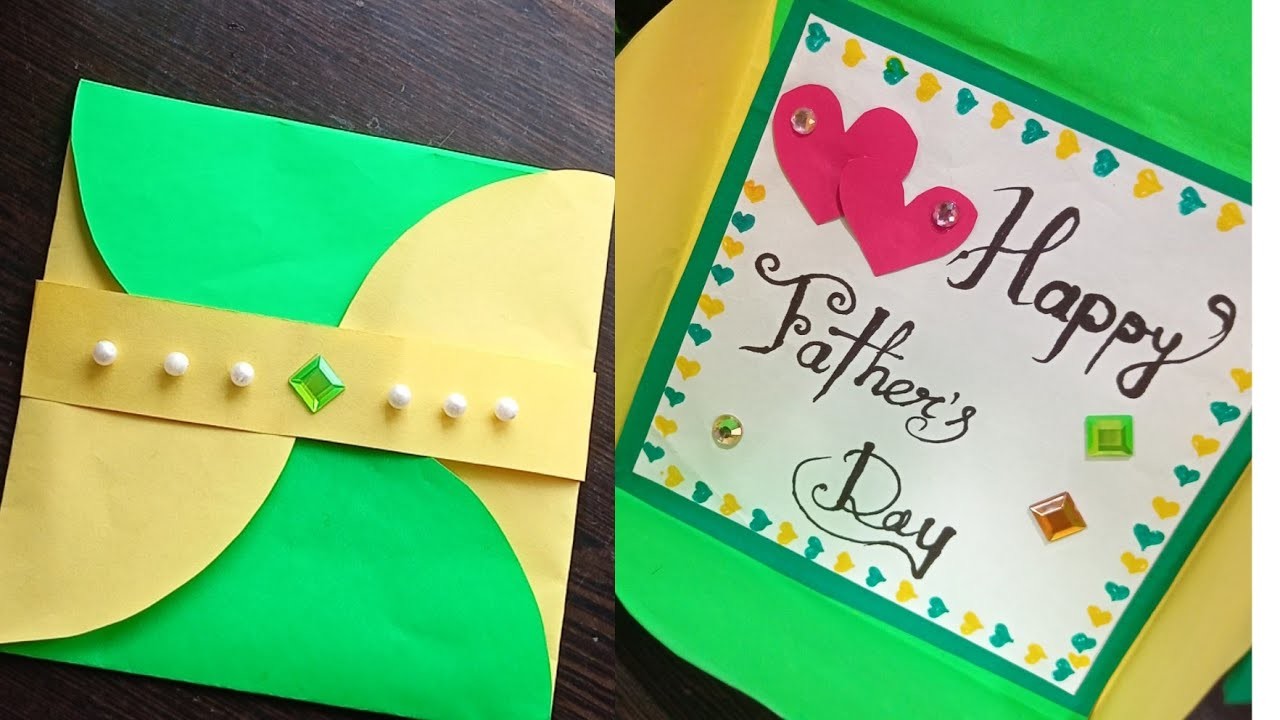DIY father's Day card.handmade card idea.Unique MF art