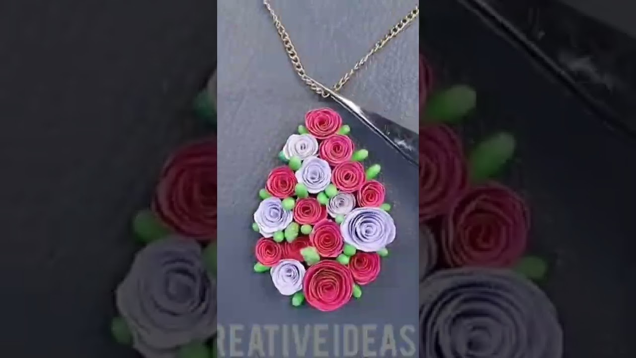 Latest Top Standard flower necklace set handmade jewelry | creative ideas #shorts
