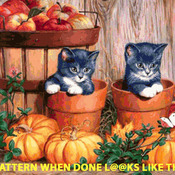 Cute Fall Kitten Pair Cross Stitch Pattern***L@@K***Buyers Can Download Your Pattern As Soon As They Complete The Purchase