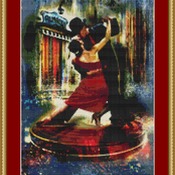 Dancing Couple Cross Stitch Pattern