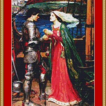 Tristan And Isolde Cross Stitch Pattern