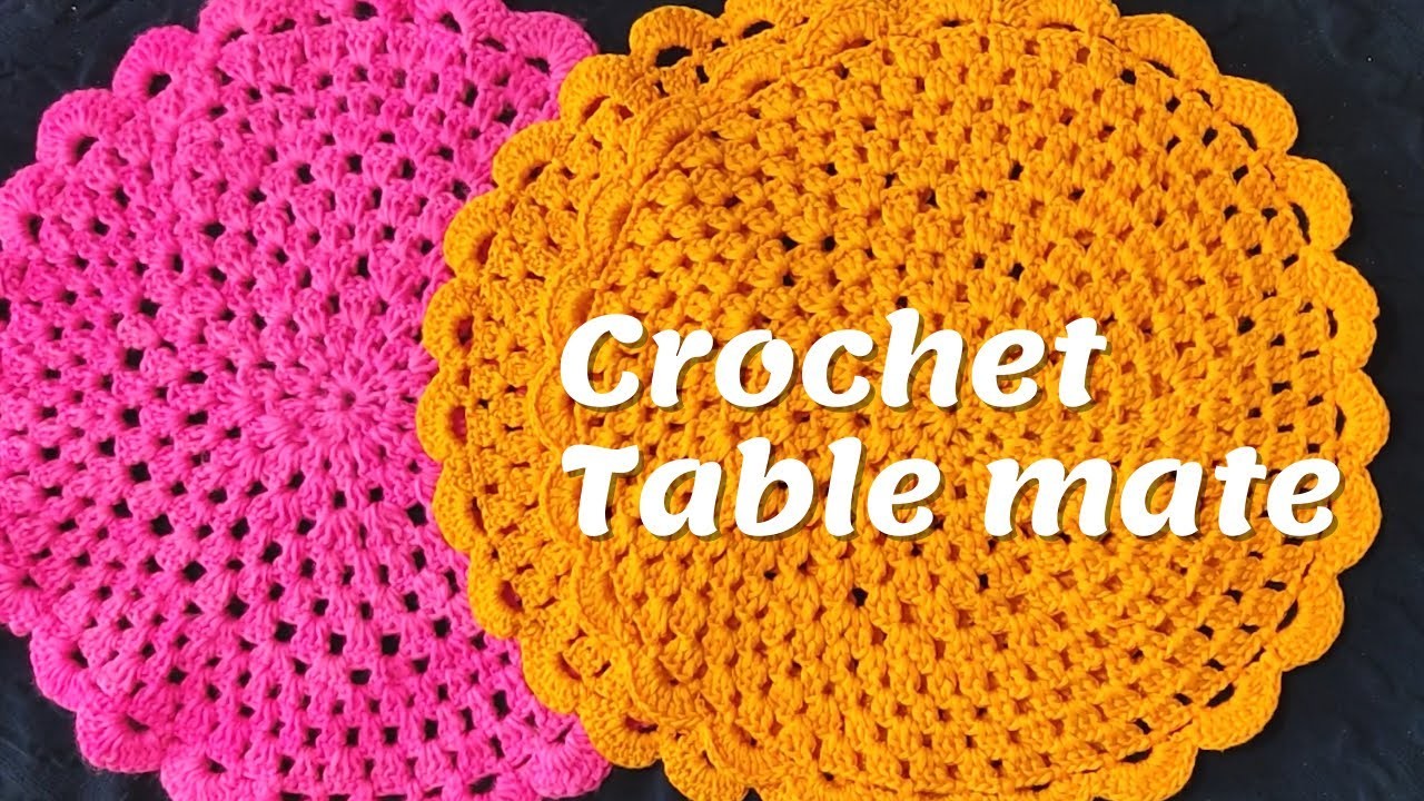 Crochet Table Mate Tutorial for Beginners