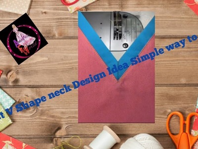 V Shape Perfect neck design pattern|| simple and easy  way to make V Shape neck pattern