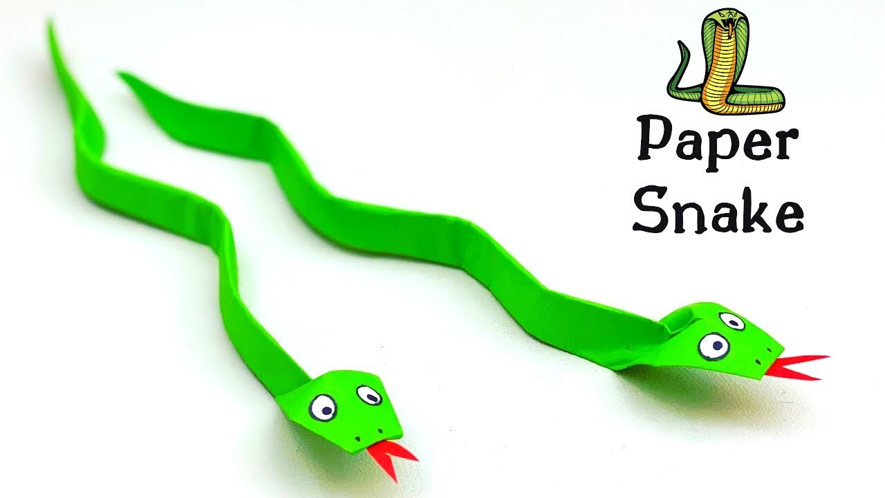 How To Make Easy Paper SNAKE For Kids | Easy Origami Snake | Paper Snake