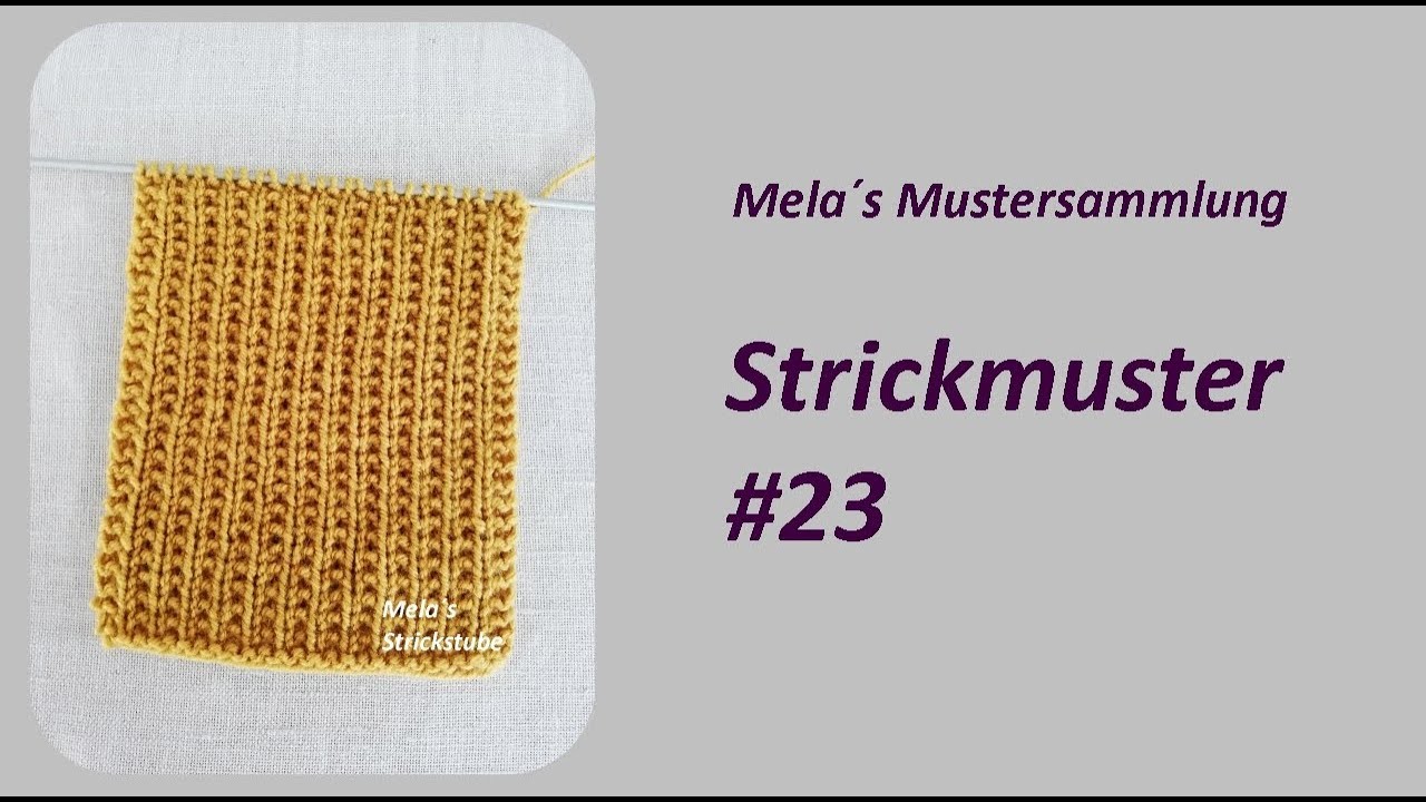 Strickmuster #23. knitting pattern