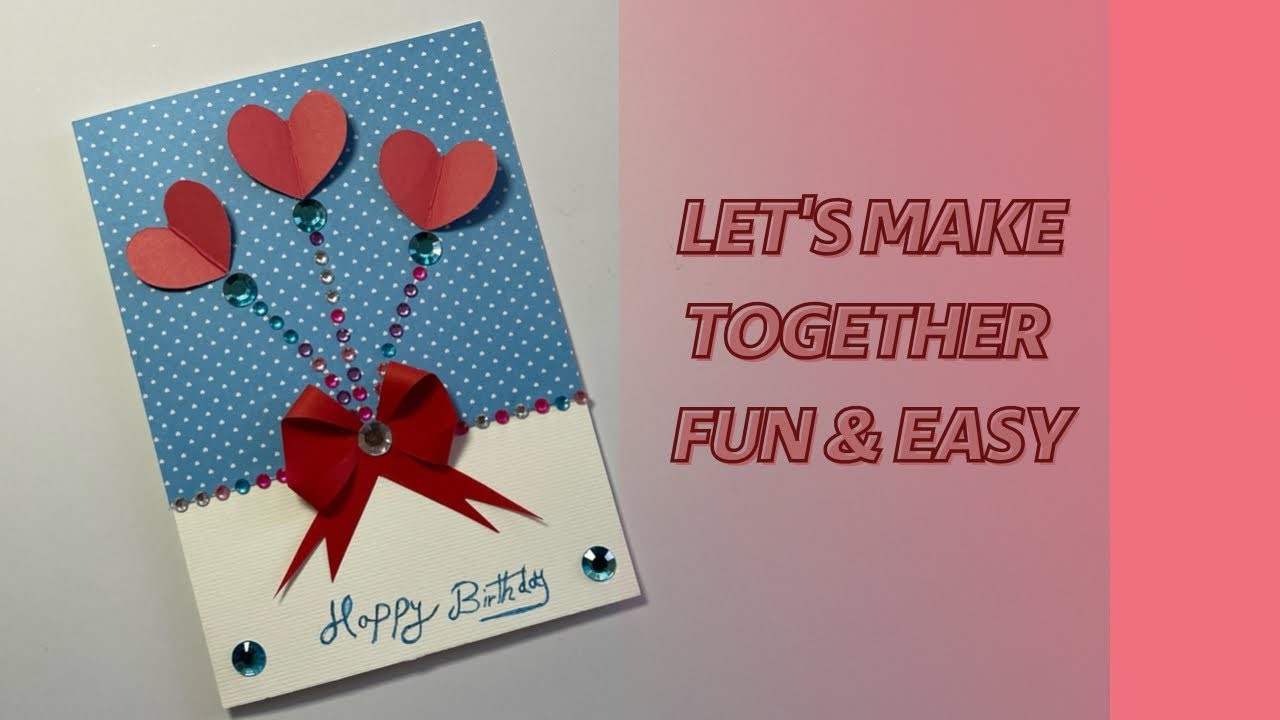 How to make Birthday card , DIY Happy birthday card