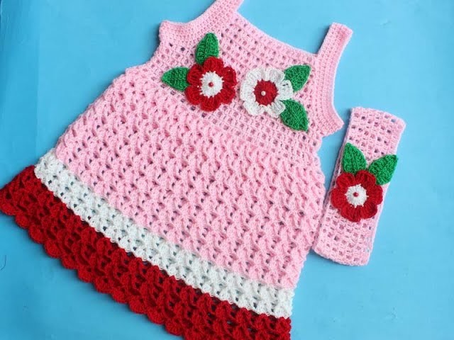 CROCHET Baby Frock (Size1-2 years)Ready To Wear Beautiful Little GIRLS Summer Dress