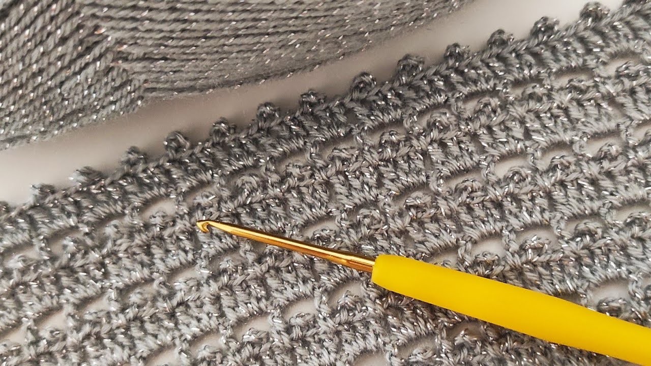 How to Crochet Rectangular Shawl, scarf - Easy Crochet Shawl Pattern For Beginners - knitting Shawl