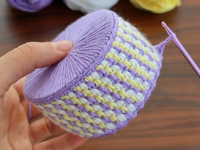 INCREDIBLE ???? MUY HERMOSO ???? Crochet Mini Gift Bag Mini bolsa de regalo de ganchillo