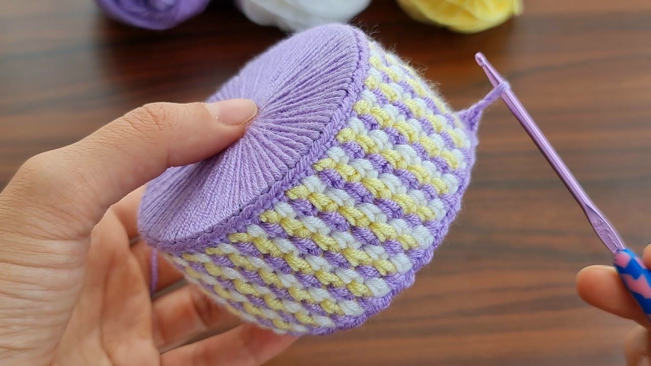 INCREDIBLE ???? MUY HERMOSO ???? Crochet Mini Gift Bag Mini bolsa de regalo de ganchillo