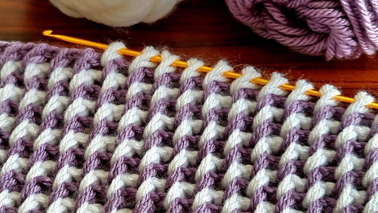 Tunisian amazing baby blanket shawl cardigan sweater knitting pattern.Tunusişi şahane örgü modeli.
