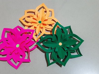Easy & beautiful paper flowers#easypapercrafts #shorts