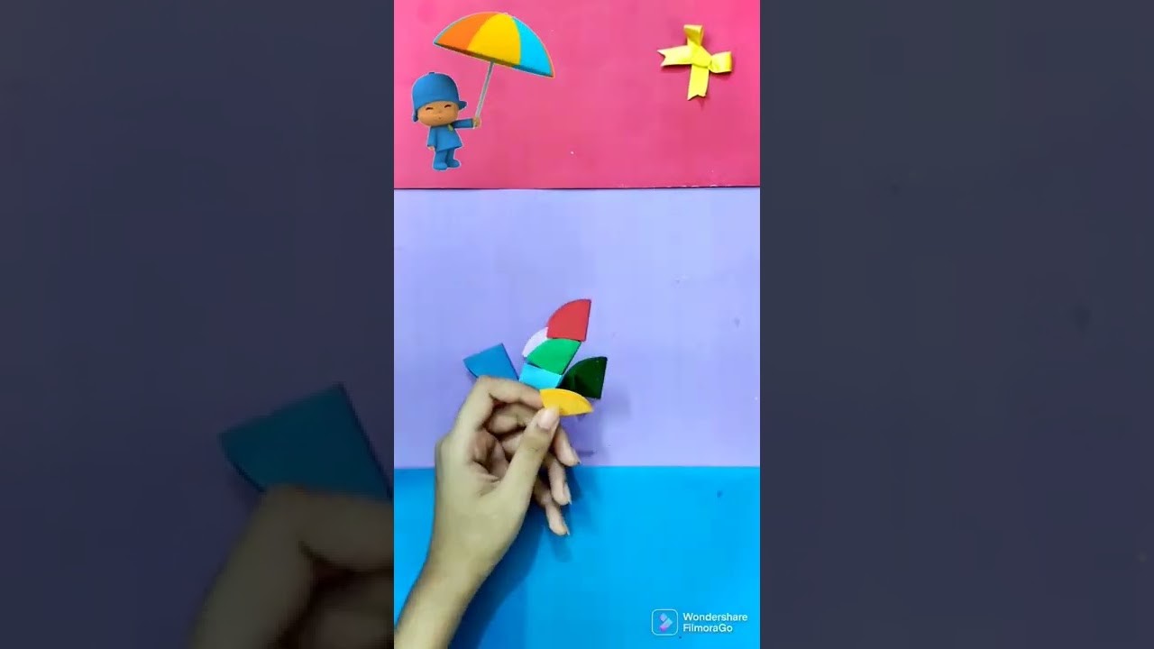 DIY Cute Paper Umbrella ☔| #Shorts | Made By Craft With Creativity