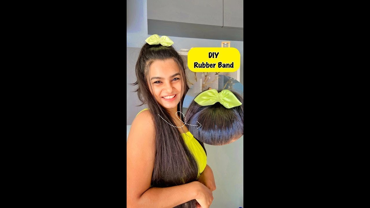 DIY Rubber Band ???? #crafteraditi #youtubepartner #shorts #youtubeshorts #diy #bow @Crafter Aditi