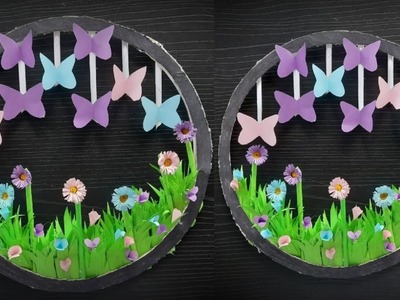 Como hacer un Jardin de mariposas y flores fácil de hacer. Manualidades fáciles. Origami