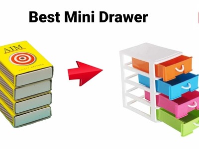How To Make Matchbox Desk With Drawer.How to make Origami Drawer Box.DIY Study Table Making