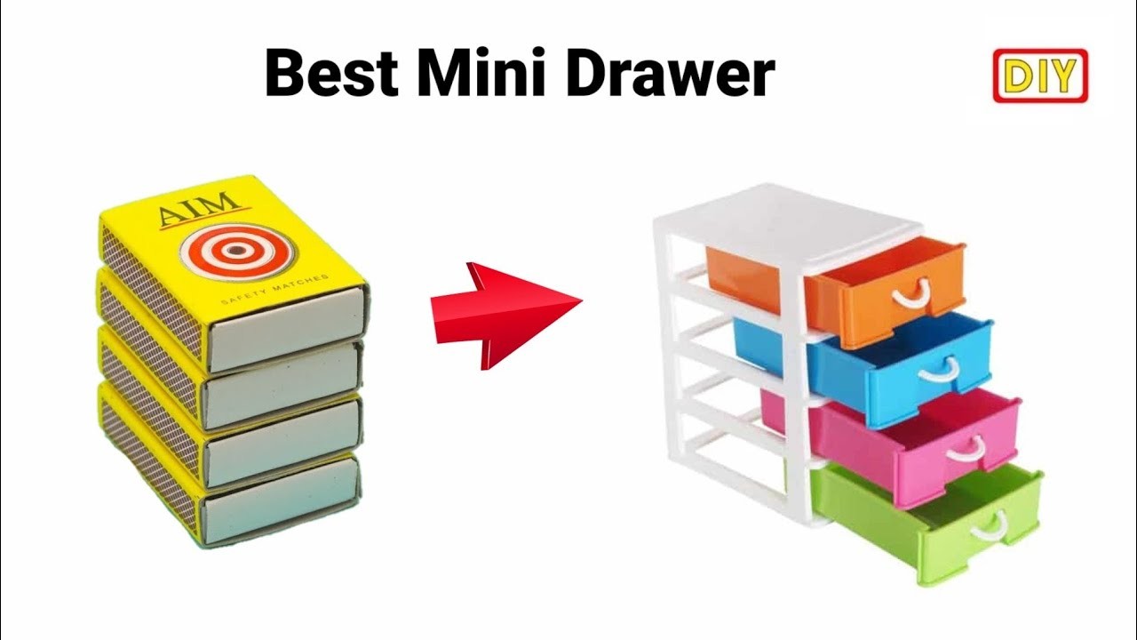 How To Make Matchbox Desk With Drawer.How to make Origami Drawer Box.DIY Study Table Making